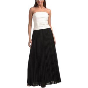 BETSY & ADAM Two Tone Drop Waist Gown